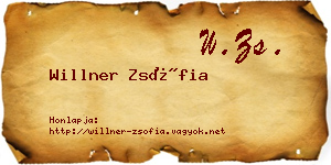 Willner Zsófia névjegykártya